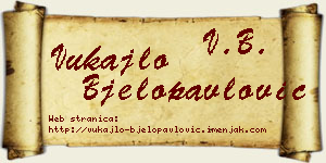 Vukajlo Bjelopavlović vizit kartica